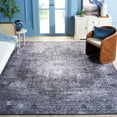 thumbnail image 3 of SAFAVIEH Tucson Donovan Oriental Machine Washable Area Rug, Black/Grey, 10' x 14', 3 of 14