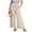 Beige, variant on Juslio Womens Pants Pocket Casual Fashion Wide-leg Pants