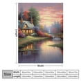 thumbnail image 4 of Pratyus Sunset Flowers Cozy Throw Blanket Lightweight Soft Blanket for All Seasons Bedroom Living Rooms Sofa Couch 60x80in, 4 of 6