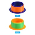 thumbnail image 3 of Unique Bargains Poignée de Rétrécissement de 3 Pouces, Distributeur de Pellicule Extensible 8 Pcs Distributeur de Film Extensible Main en Plastique pour Meubles, Violet Orange, 3 of 5