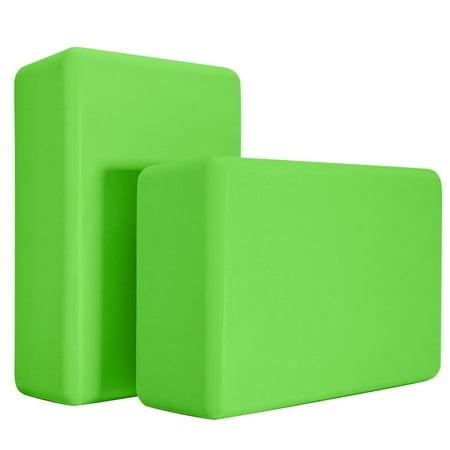 Yoga Blocks 2 Pack,9X6X3 inches High Density Foam Blocks, Exercise Workout Blocks for Meditation, Yoga, Pilates, Stretch