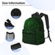 thumbnail image 3 of Disketp Green Sparkling Mochila Ligera Clásica con Múltiples Bolsillos, Mochila Casual para Hombre y Mujer, Ideal para Escuela, Trabajo y Viajes, 3 of 6