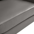 thumbnail image 6 of Loveseat Sofa Couch, Grey Gray, Leather, Mid Century Living Lounge Cafe Lobby Hospitality Restaurant, Modern Contemporary HB34314, 6 of 8
