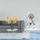 thumbnail image 2 of Asa de mueble,Tirador de latón con forma de lazo para muebles o armario,Figura de escritorio,Estatua de astronauta para estantería,oficina o decoración del hogar,Figura decorativa de, 2 of 8