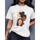thumbnail image 1 of Happy Sisters Group Printed Black Women'S Casual Fashion Round Neck Short Sleeve T-Shirt, 1 of 7