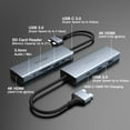 thumbnail image 5 of MacBook Pro Docking Station, HOPDAY 9 in 2 MacBook Air Adapter USB C Hub Triple Display for MacBook Pro Air Mac HDMI Dock Dongle with 100W PD, USB 3.0, SD/TF Card Reader, 3.5mm Audio, 5 of 14