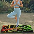 thumbnail image 5 of XYZCANDO Rasta Gradient Accents Car Seat Towel Cover Sweatproof for Running Outdoor Sport, Easy Install Easy Installation Seat Cover Sweat Washable, 5 of 11