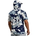 thumbnail image 6 of Men's Lightweight Camouflage Gradient Quick Dry Fishing Hoodie Shirt - UPF 50+ Sun Protection Short Sleeve Shirts with Neck, 6 of 7