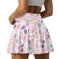 thumbnail image 2 of FUIALDOLG Womens Cute Rabbit Skirts High Rise Athletic Golf Tennis Skorts Built-in Shorts with Pocket Easter Day Theme Active Skirts Workout Casual,XL, 2 of 8