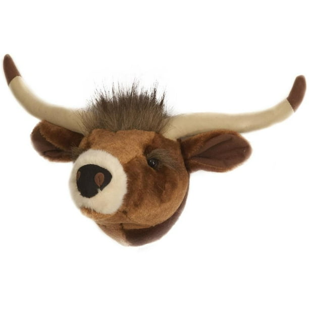 Carstens, Inc Animal Wall Decor Friendly Faces Mini Longhorn Plush Trophy Mount, 20 Inches