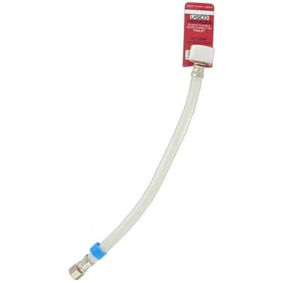 Larsen Supply 10-2621 .38 in. x .88 in. x 20 in. Plastic Toilet Supply Connector