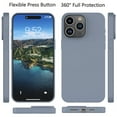 thumbnail image 3 of iPhone 16 Pro Max Case, Takfox For iPhone 16 Pro Max 6.9" Basic Case [Frosted] Shockproof Case Liquid Silicone Gel Rubber Soft TPU Anti-slip Bumper Thin Matte Slim Phone Case Covers,Gray, 3 of 10