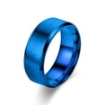 thumbnail image 4 of 6 Colors Classic 8mm Tungsten Mens Ring Surface Brushed Stainless Steel Ring for Women Wedding Band Couples Jewelry Accessories, 4 of 5
