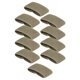 thumbnail image 1 of 10 Piezas de Sujetadores de Cinturón Elásticos, Anillos de Cinturón, Accesorios de Bucle de Cincha, Banda de Retención de Correa para Pantalones, Suje Verde, 1 of 8
