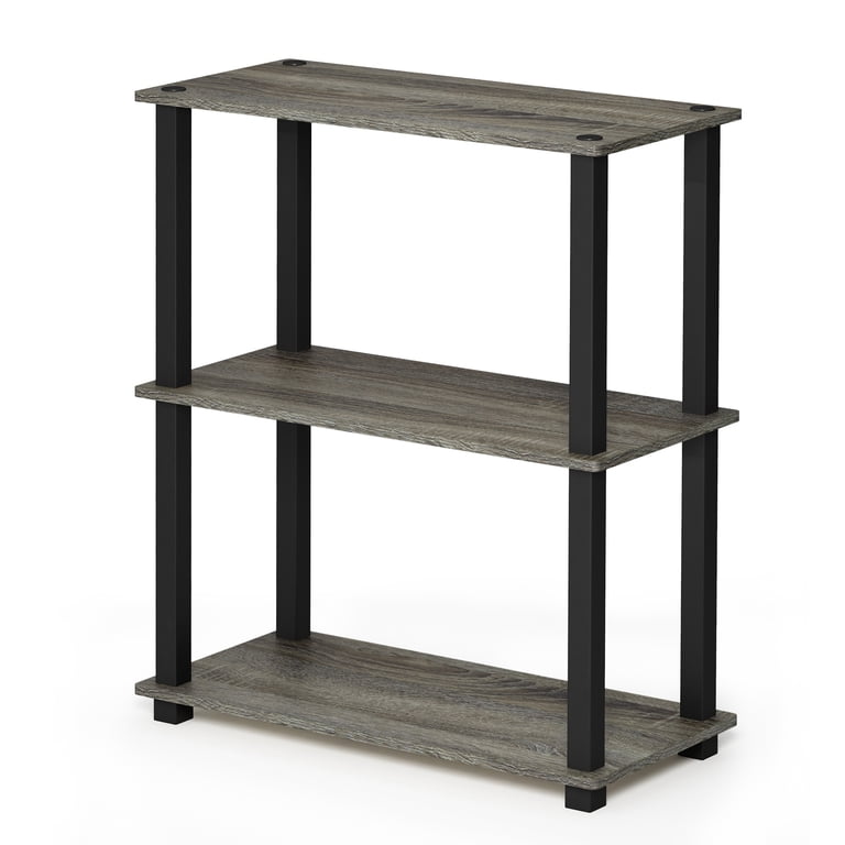 Furinno Turn-N-Tube 3-Tier Compact Shelf, Gray photo 8