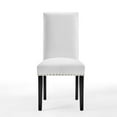 thumbnail image 6 of Modway Parcel Performance Velvet Dining Side Chairs - Set of 2 in White, 6 of 9
