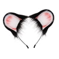 thumbnail image 2 of Diadema con Orejas de Hámster Yinane negro rosa, 2 of 8