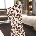 thumbnail image 5 of Cow Print Blanket Soft Warm Twin Blankets and Throws Bedding Fleece Blanket Lightweight Fuzzy Couch Sofa Throw Blanket Brown Bed Blanket Gift Adults Mom Dad Couples Dog Pet Travel Camping 60x80 inch, 5 of 6