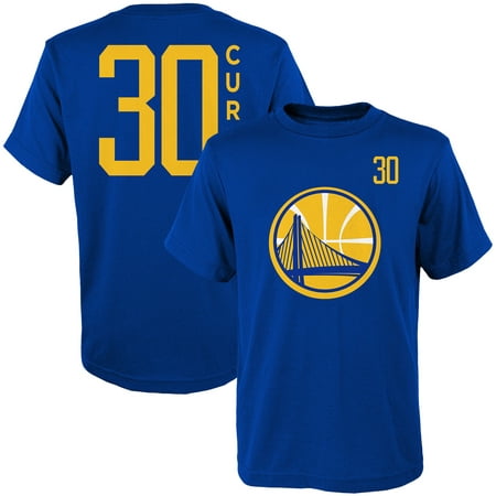 Youth Stephen Curry Royal Golden State Warriors Name & Number T-Shirt