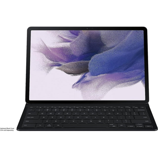Refurbished (Good) Samsung Galaxy Tab S8, Tab S7 FE, Tab S7 Slim Book Keyboard Cover - Mystic Black