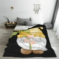 thumbnail image 5 of Honeii Sunflower Gnomes5 Print Fleece Blanket - Throw Blanket for Bed, Sofa, Couch, Camping, and Travel , Microplush Ultra Soft Warm Blanket-60"x50", 5 of 7