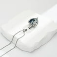 thumbnail image 6 of I Love You - Rose Flower Stainless Steel Crystal Heart Urn Pendant Necklace for Cremation Ashes Keepsake Memorial Jewelry, 6 of 7