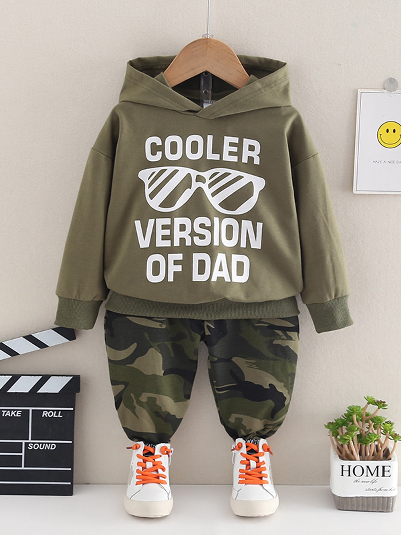 Toddler Boys Slogan Graphic Drop 