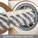 thumbnail image 3 of Tflycq Soft Fluffy Microfiber Oval Bathroom Rugs Non-Slip, Strong Water Absorbent Bath Mat (Blue and White Stripes), 3 of 3