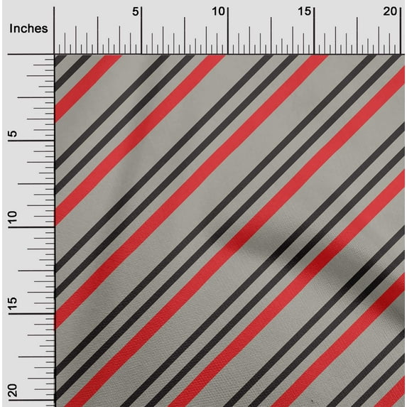 oneOone Polyester Lycra Dusty Gray Fabric Stripes Sewing Craft Projects Fabric Prints By Yard 56 Inch Wide