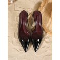 thumbnail image 2 of On feet& in love Women's Pointed Toe Slingback Stiletto High Heel Pumps, Elegant Slip On Back Strap Dress Heels for Wedding Party Formal Occasions, 2 of 6