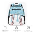 thumbnail image 6 of KUIFORTI Blue Ice Cream Toddler Backpack Girls Kids School Bag with Front Pockets Adjustable Straps Soft for Preschool Kindergarten Back to School Gifts, 6 of 7
