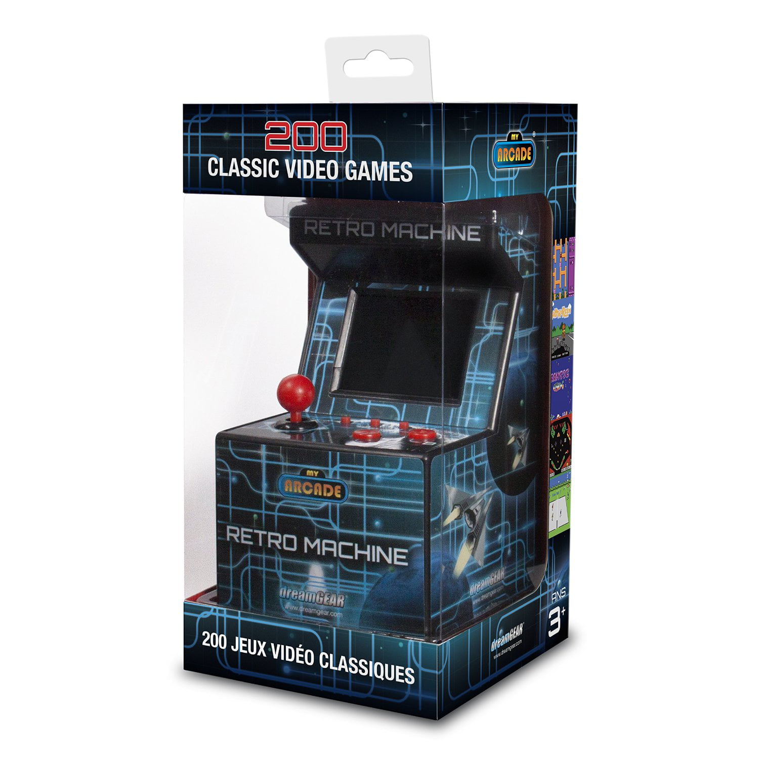 Retro My Arcade Machine Gaming System 200 Built In Video Games Mini Set Handheld 