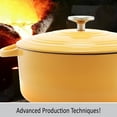 thumbnail image 5 of Chantal Enameled Cast Iron Cookware, 7 quart Dutch Oven, Marigold, 5 of 7