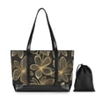 thumbnail image 7 of FORMRS Canvas Laptop Tote Bag for Women with 15.6" Computer Compartments Shoulder Handbag, Golden Elegance, 7 of 7