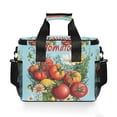 thumbnail image 7 of FORMRS Insulated Cooler Bag 24 Cans Capacity Soft Leakproof Lunch Box with Side Pockets, Orange Floral Tomatoes, 7 of 7