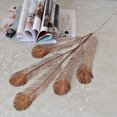 thumbnail image 3 of Coofit 2PCS Artificial Flower Lifelike Peacock Tail Fake Plant Fake Flower for Wedding, 3 of 6