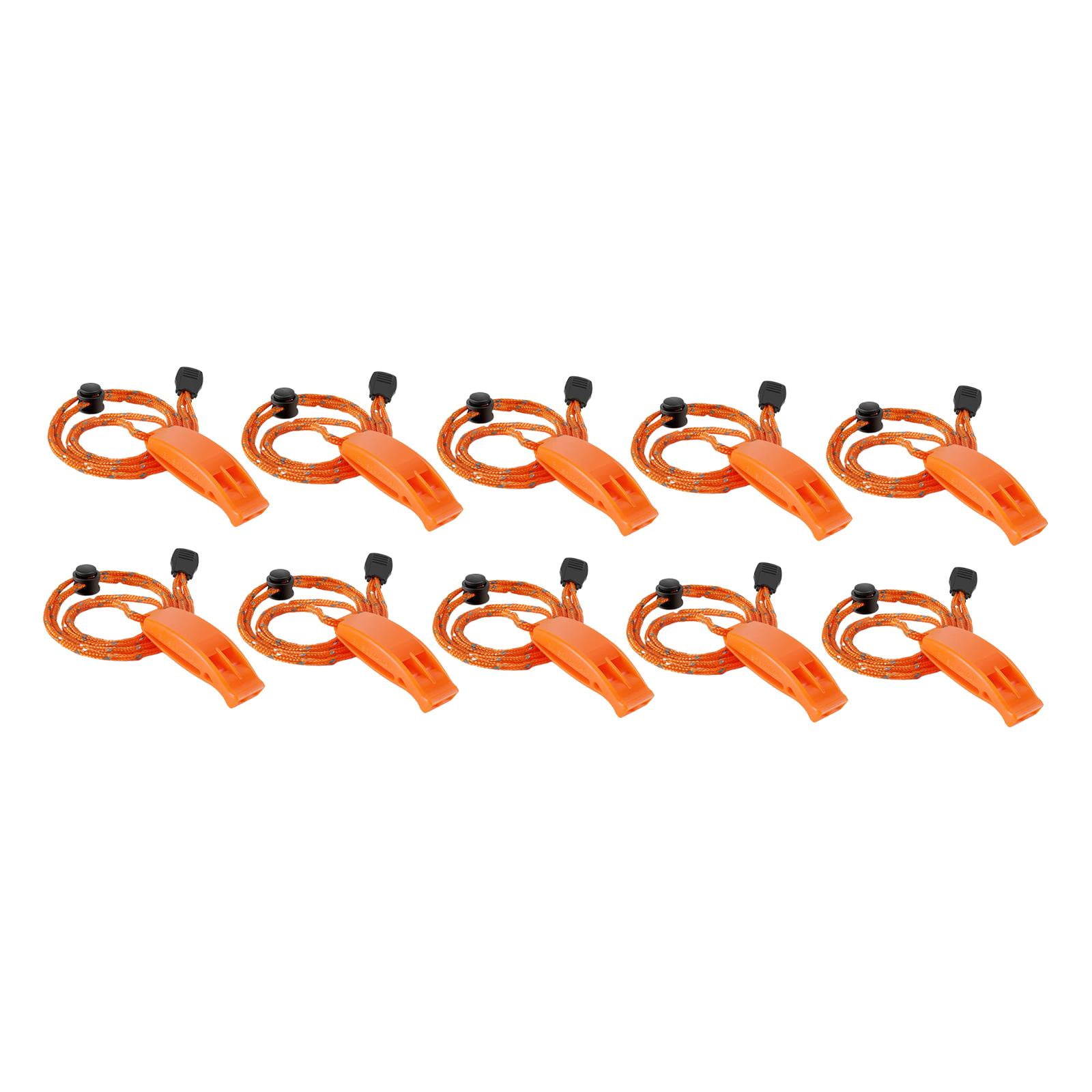 QccHieUs 1 Pieces Emergency Whistle Outdoor Lightweight Anti Lost Clip Survival Security Orange