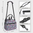 thumbnail image 2 of Naloa happy Skull rose Print Lunch Bag for Women & Men Insulated Lunch Box or Cooler Lunch Tote Bags for Work, Travel, Outdoor, 2 of 5