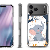 For iPhone 17 Pro Max Protective Shockproof Phone Case, by OneToughShield - Elephant Smile