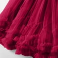 thumbnail image 6 of Maxi Skirts Solid Color Elastic Waist Pleated Skirt Womens Summer Casual Flowy Ruffles Skirt Dress, 6 of 7