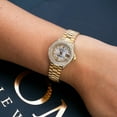 thumbnail image 2 of Pre-Owned Rolex Datejust 26MM 6917 Mother of Pearl Diamond Dial Diamond Bezel 18K Yellow Gold President Bracelet, 2 of 9