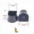 thumbnail image 1 of Non-slip Silicone High Heel Protector Covers High Heels Protective Stoppers Wearable Silence Heel Cover Shockproof Accessory black L 4PCS, 1 of 6