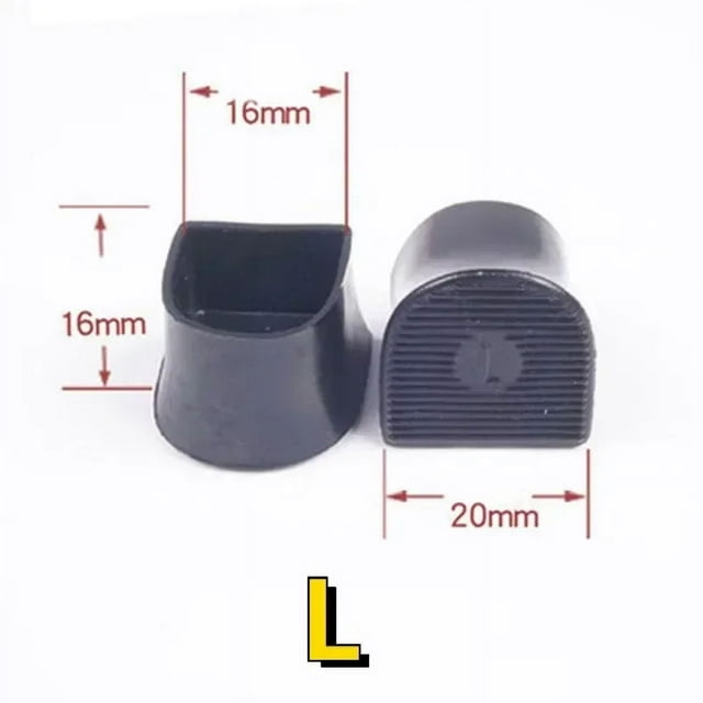 Non-slip Silicone High Heel Protector Covers High Heels Protective Stoppers Wearable Silence Heel Cover Shockproof Accessory black L 4PCS