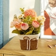 thumbnail image 3 of Flores Artificiales en Macetas, Centros de Mesa, Decoración de Mesa, Flores Artificiales, Rosa, 3 of 9