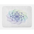 thumbnail image 1 of Mandala Bath Mat, Geometry Alchemy with Edged Flower Mandala Gradient Shape, Plush Bathroom Decor Mat with Non Slip Backing, 29.5" X 17.5", Multicolor, by Ambesonne, 1 of 2