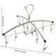 thumbnail image 3 of Tendedero funcional a prueba de viento con 10 pinzas. Estante plegable portátil para calcetines. Estante para tender ropa interior. Estante para balcón. Viaje. Versátil. Pinzas para ropa., 3 of 7