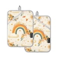 thumbnail image 7 of Yayeee Pot Holders Kitchen Heat Resistant with Pocket 7"x9.8" Cotton Oven Cooking Hot Pads, Retro Rainbow, 7 of 7