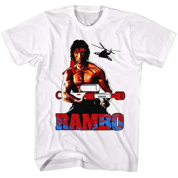 Rambo Water Logger White Adult T-Shirt 4Xl