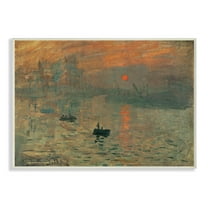 Stupell Industries Traditional Painting Impression Brouillard Monet Wall Plaque by Claude Monet