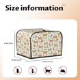 thumbnail image 5 of Goofa Cartoon Corgi Print Toaster Cover 4 Slice, Four Slice Bread Machine Cover Quilted Toaster Covers Bread Maker Cover Kitchen Appliance Cover, 5 of 7
